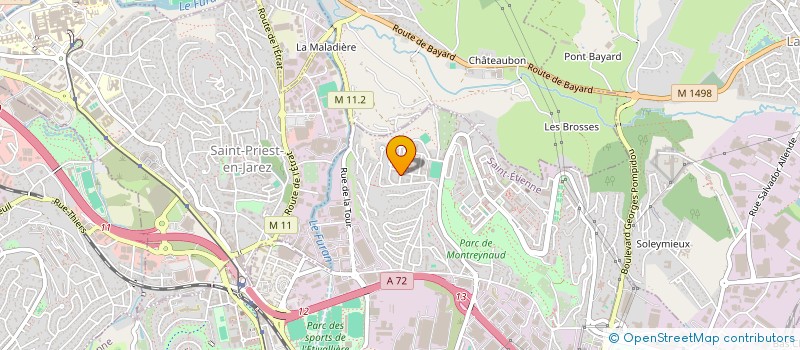 localisation de l'entreprise MONSIEUR ABDELWADOUD SAOUDI  SAINT-ETIENNE