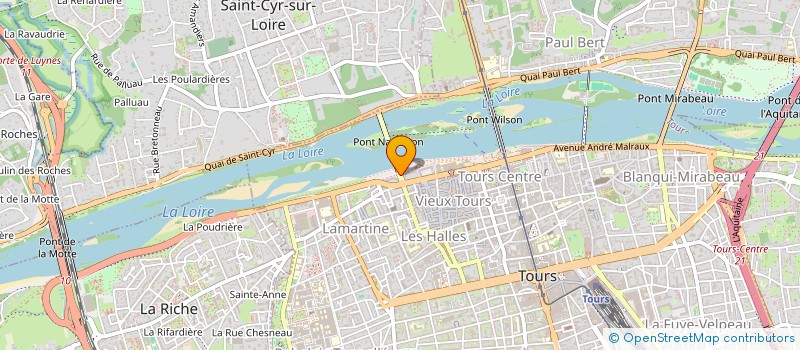 localisation de l'entreprise MONSIEUR ABDELWAHAB OMAR ABDALLAH  TOURS