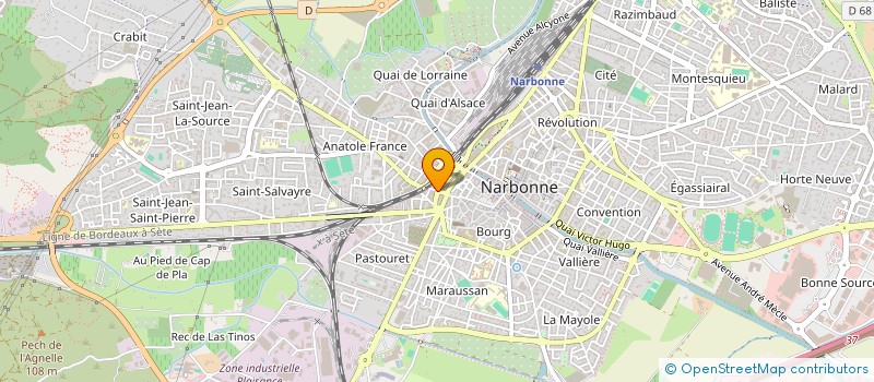 localisation de l'entreprise MONSIEUR ABDELWAHED SAIDI à NARBONNE