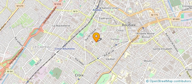 localisation de l'entreprise MONSIEUR ABDELWAHHAB NAAMI  ROUBAIX
