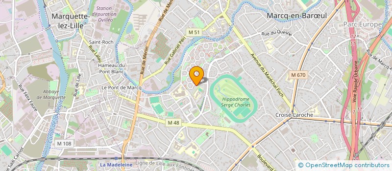 localisation de l'entreprise MONSIEUR ABDELWAHID EL GHALI à MARCQ-EN-BARŒUL