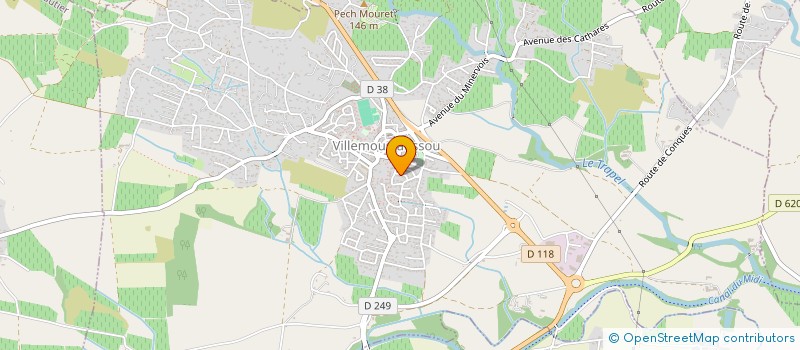 localisation de l'entreprise MONSIEUR ABDENACER BOUGHIDENE  VILLEMOUSTAUSSOU