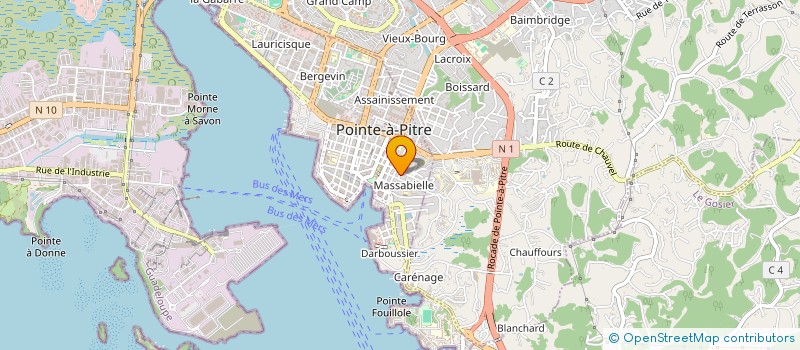 localisation de l'entreprise MONSIEUR ABDENACER KHERRIB à POINTE A PITRE