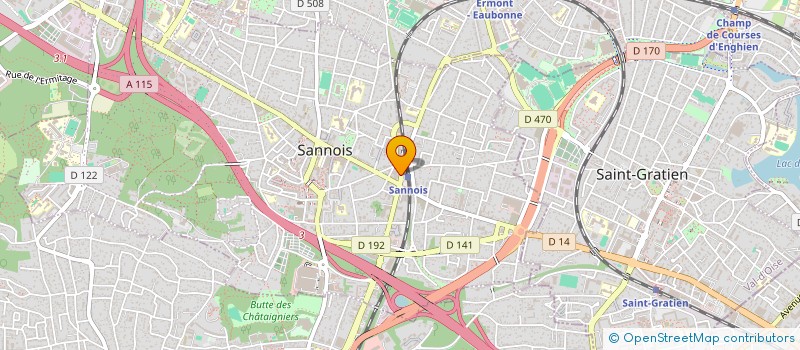 localisation de l'entreprise MONSIEUR ABDENASSER AADI  SANNOIS