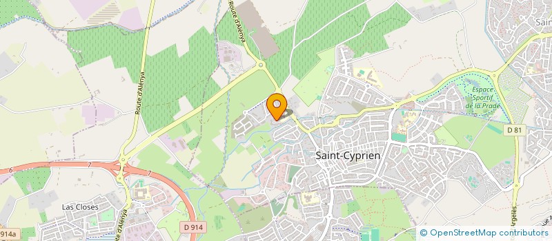 localisation de l'entreprise MONSIEUR ABDENBI DIOUANE à SAINT-CYPRIEN