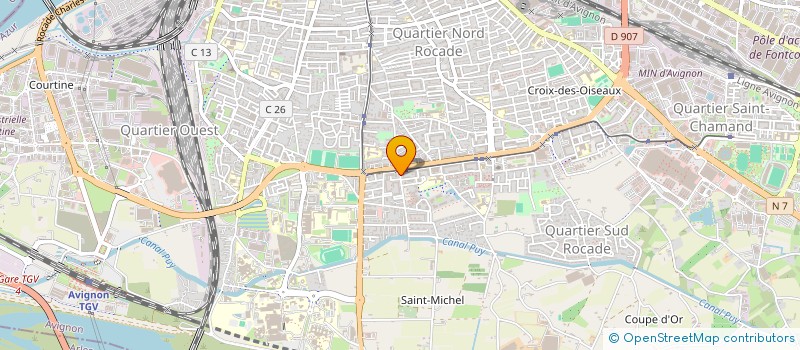 localisation de l'entreprise MONSIEUR ABDENBI TLAGHI  AVIGNON