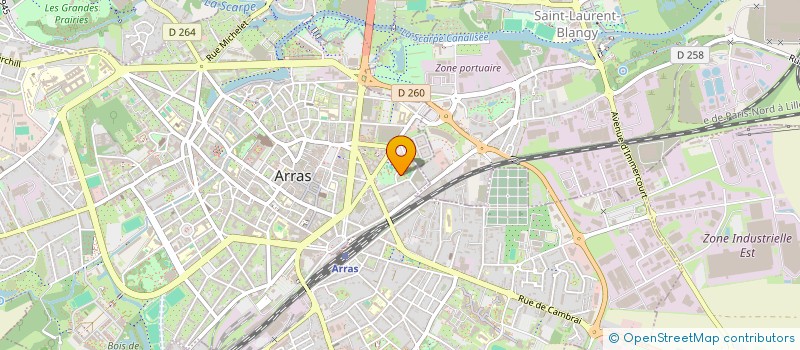 localisation de l'entreprise MONSIEUR ABDENNABI MOHAMMAD ADAM à ARRAS