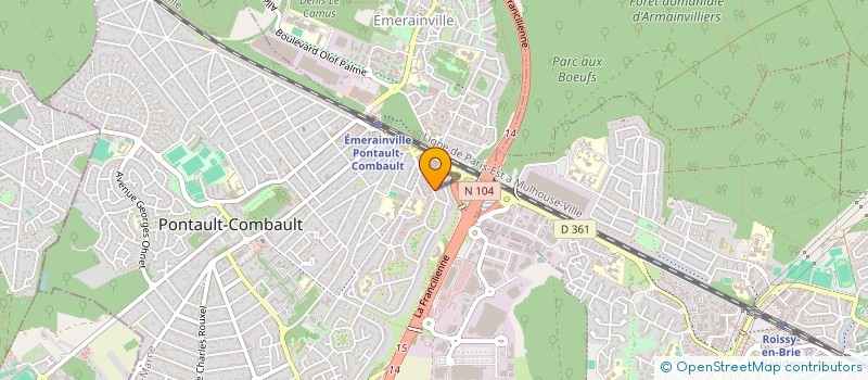 localisation de l'entreprise MONSIEUR ABDENNASSER SENBATI à PONTAULT-COMBAULT