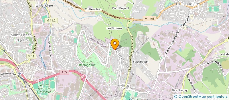 localisation de l'entreprise MONSIEUR ABDENNOUR BENCHIKH  SAINT-ETIENNE