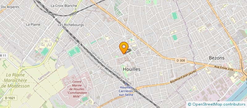 localisation de l'entreprise MONSIEUR ABDENNOUR BOUMELLAH  HOUILLES