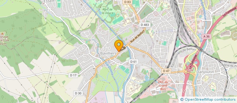 localisation de l'entreprise MONSIEUR ABDENNOUR BRIKAT à BAVILLIERS