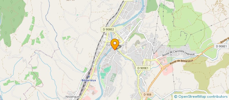 localisation de l'entreprise MONSIEUR ABDENNOUR EL GOURARI  BEDARIEUX