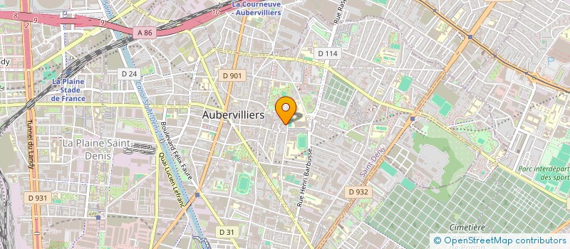 localisation de l'entreprise MONSIEUR ABDENNOUR HADDAG  AUBERVILLIERS