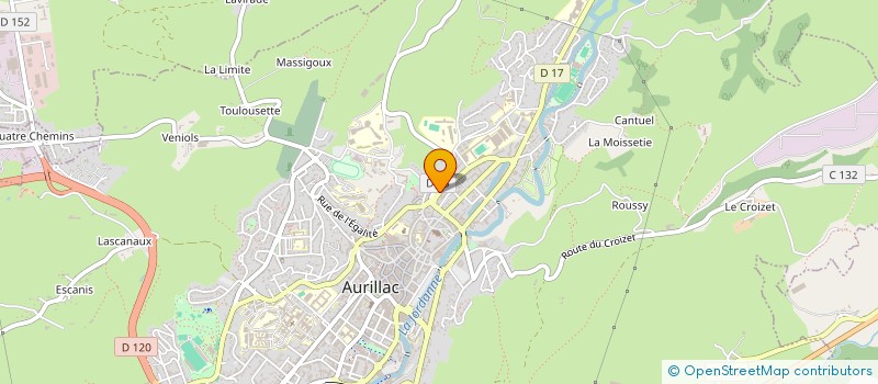 localisation de l'entreprise MONSIEUR ABDENNOUR MOKRANI à AURILLAC