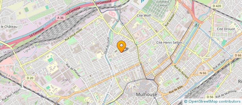 localisation de l'entreprise MONSIEUR ABDENNOUR TERIR  MULHOUSE