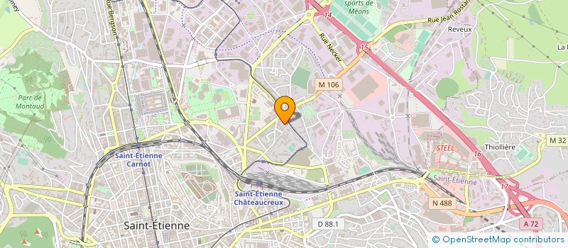 localisation de l'entreprise MONSIEUR ABDENNOUR ZIDI  SAINT-ETIENNE