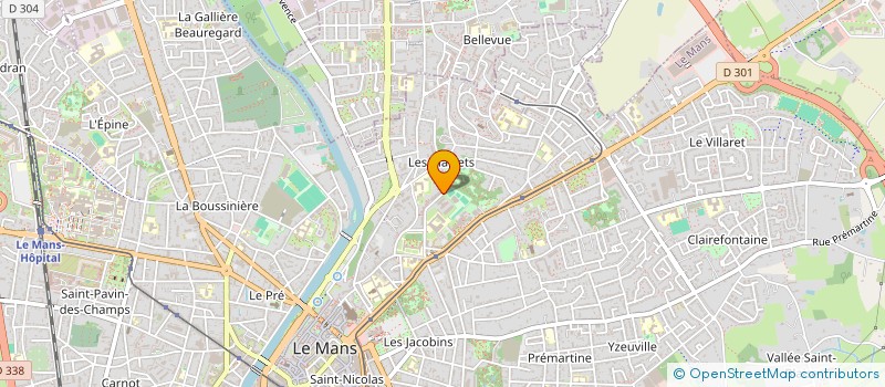 localisation de l'entreprise MONSIEUR ABDENOUR BECHEDDAD  LE MANS