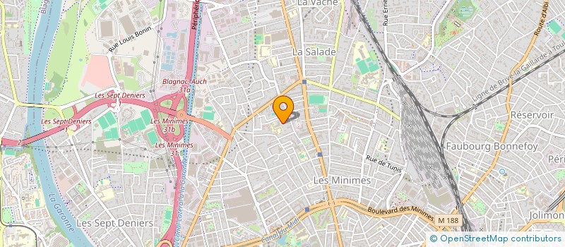 localisation de l'entreprise MONSIEUR ABDENOUR BENSABER à TOULOUSE