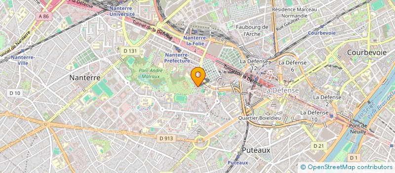 localisation de l'entreprise MONSIEUR ABDENOUR DADOUCHE  NANTERRE