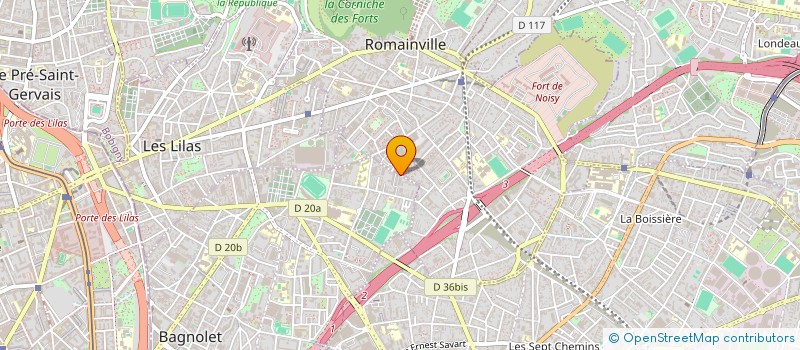 localisation de l'entreprise MONSIEUR ABDENOUR DJALALI à ROMAINVILLE