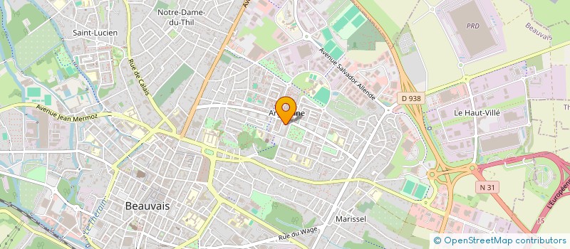 localisation de l'entreprise MONSIEUR ABDENOUR KORICHI  BEAUVAIS