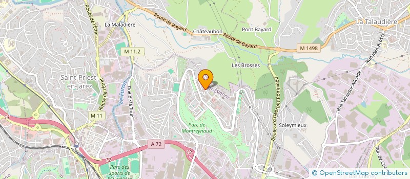 localisation de l'entreprise MONSIEUR ABDENOUR MADJIDI  SAINT-ETIENNE