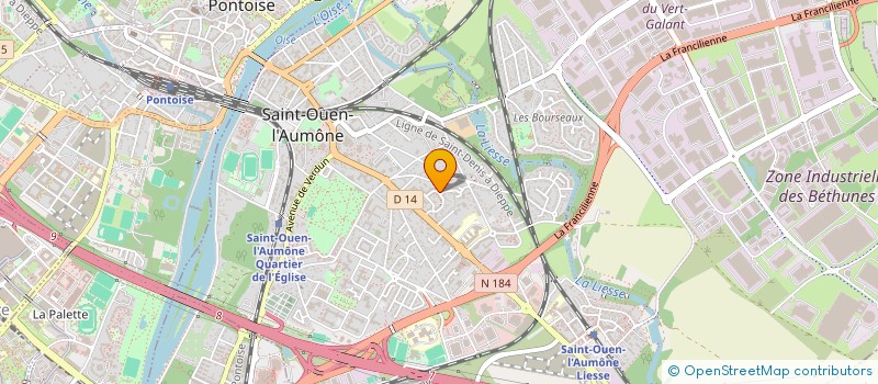 localisation de l'entreprise MONSIEUR ABDENOUR MENOUS  SAINT-OUEN-L'AUMONE