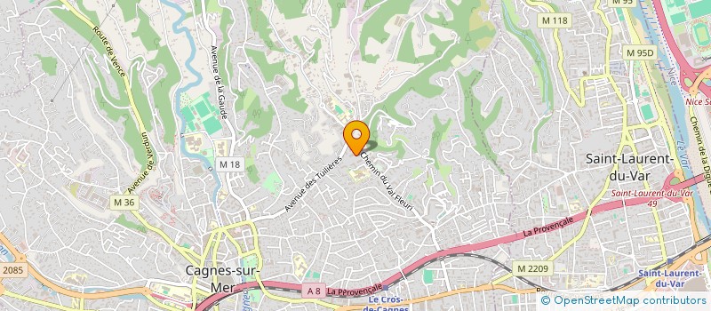 localisation de l'entreprise MONSIEUR ABDENOUR RAHAHLIA à CAGNES-SUR-MER