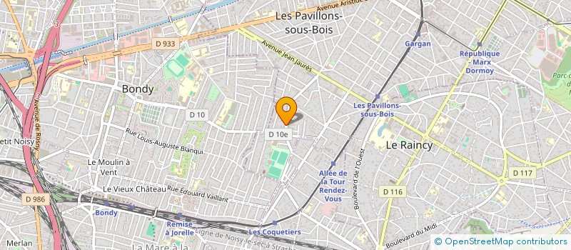 localisation de l'entreprise MONSIEUR ABDENOUR SEMANI  LES PAVILLONS-SOUS-BOIS