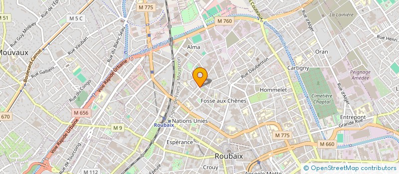 localisation de l'entreprise MONSIEUR ABDENOUR TIAIBA  ROUBAIX