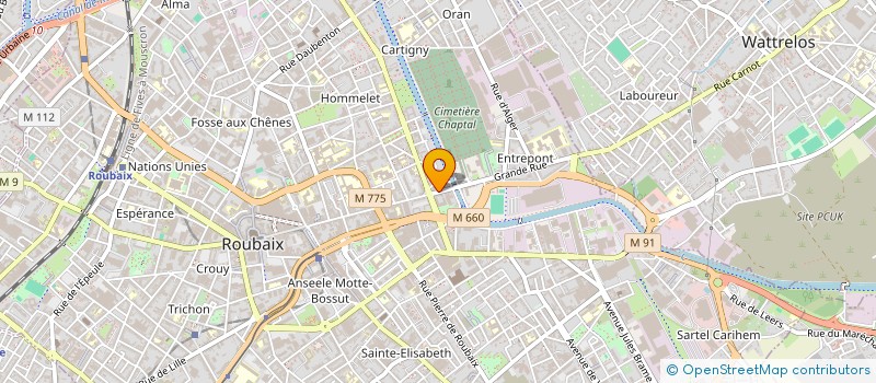 localisation de l'entreprise MONSIEUR ABDENOUR ZERRAF à ROUBAIX
