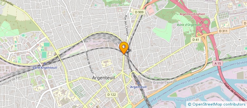 localisation de l'entreprise MONSIEUR ABDENOURE HAMAT  ARGENTEUIL