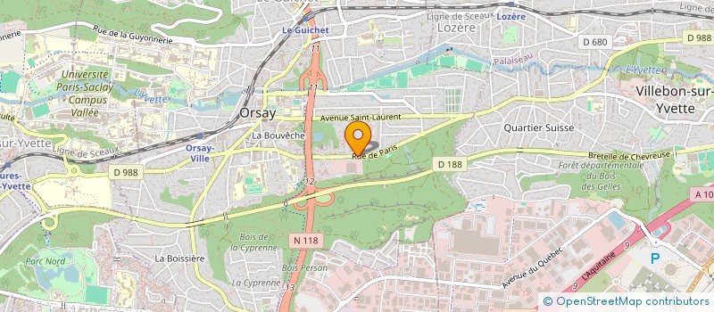 localisation de l'entreprise MONSIEUR ABDER DIN ZOUBIR à ORSAY