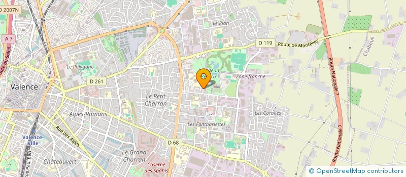 localisation de l'entreprise MONSIEUR ABDERAAZAK GUERBAA à VALENCE