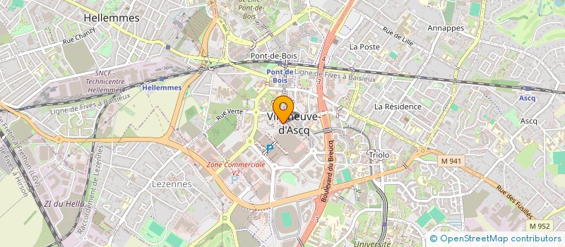 localisation de l'entreprise MONSIEUR ABDERAHIM HAMMANE à VILLENEUVE-D'ASCQ