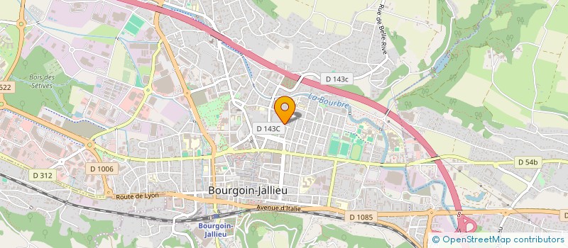 localisation de l'entreprise MONSIEUR ABDERAHIM OUSSGI  BOURGOIN-JALLIEU