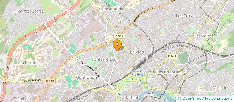 localisation de l'entreprise MONSIEUR ABDERAHMAN JAHJAH à BESANCON