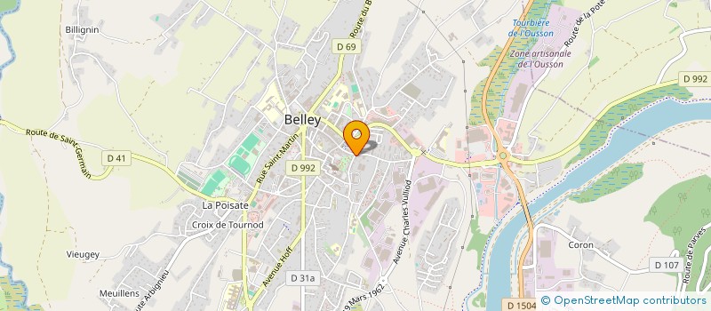 localisation de l'entreprise MONSIEUR ABDERAHMANE BENCHETIOUI  BELLEY