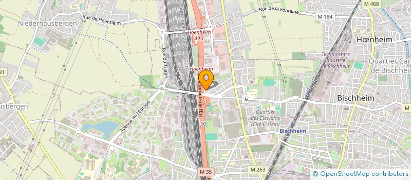 localisation de l'entreprise MONSIEUR ABDERAHMANE BOUABDELLAH  BISCHHEIM