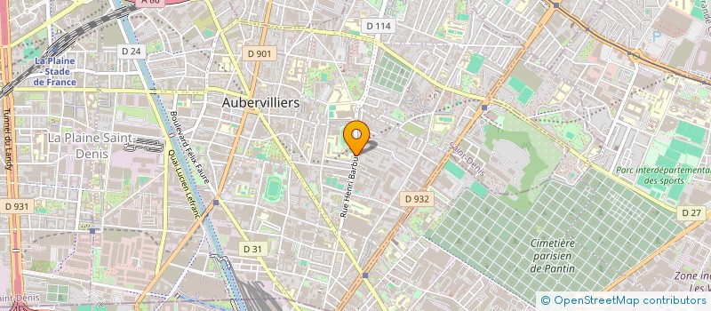 localisation de l'entreprise MONSIEUR ABDERAHMANE BOUAICHA  AUBERVILLIERS