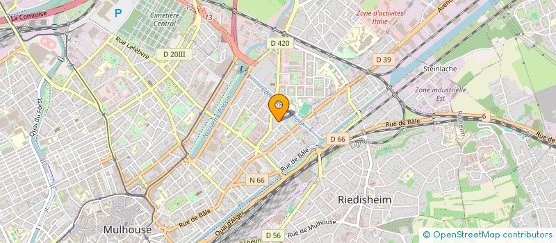 localisation de l'entreprise MONSIEUR ABDERAHMANE BOUJELAD  MULHOUSE