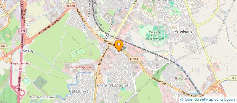 localisation de l'entreprise MONSIEUR ABDERAHMANE KAHLOUL  PERPIGNAN