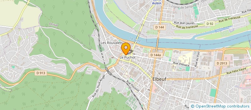 localisation de l'entreprise MONSIEUR ABDERAHMANE KANOUNI  ELBEUF