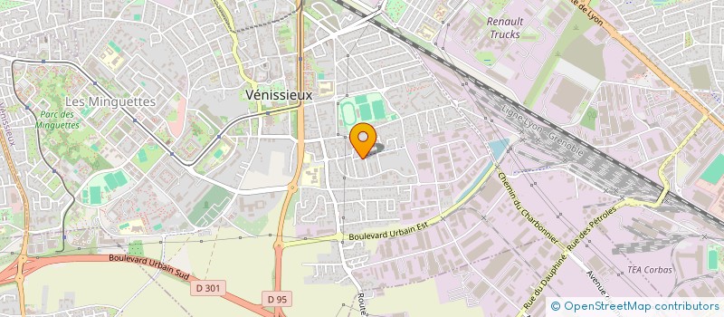 localisation de l'entreprise MONSIEUR ABDERAHMEN TOUATI  VENISSIEUX