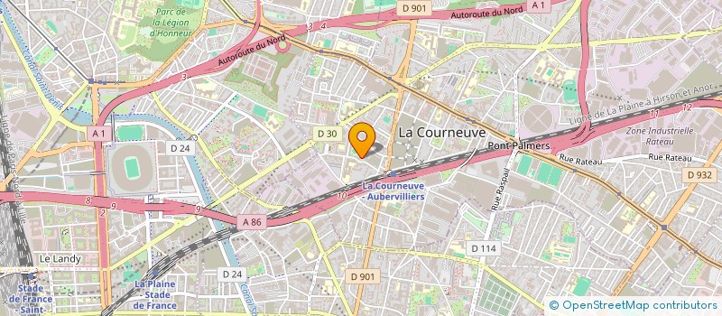 localisation de l'entreprise MONSIEUR ABDERAHMEN WERGHEMI  LA COURNEUVE