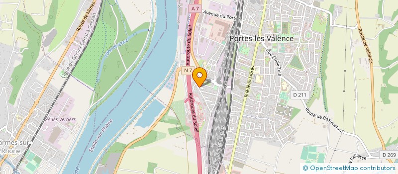 localisation de l'entreprise MONSIEUR ABDERAHMENE MAHJOUB  PORTES-LES-VALENCE