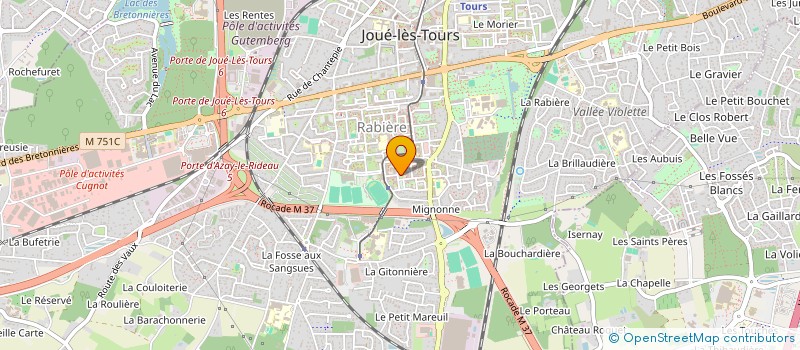 localisation de l'entreprise MONSIEUR ABDERAMAN TOUKA  JOUE-LES-TOURS