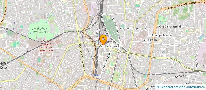 localisation de l'entreprise MONSIEUR ABDERAMANE MAHAMAT à ORLEANS