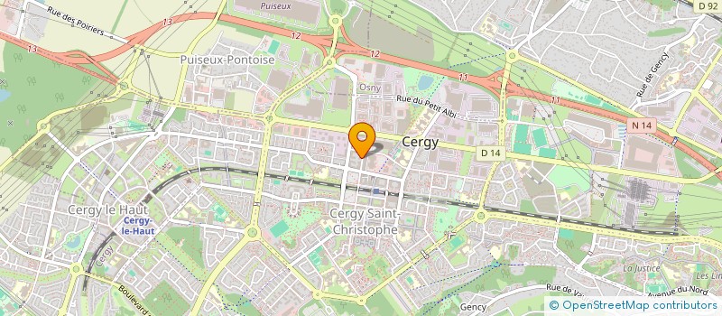 localisation de l'entreprise MONSIEUR ABDERAOUF LAROUCI  CERGY