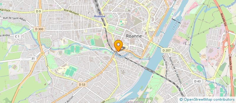 localisation de l'entreprise MONSIEUR ABDERAOUF SLIMANE  ROANNE